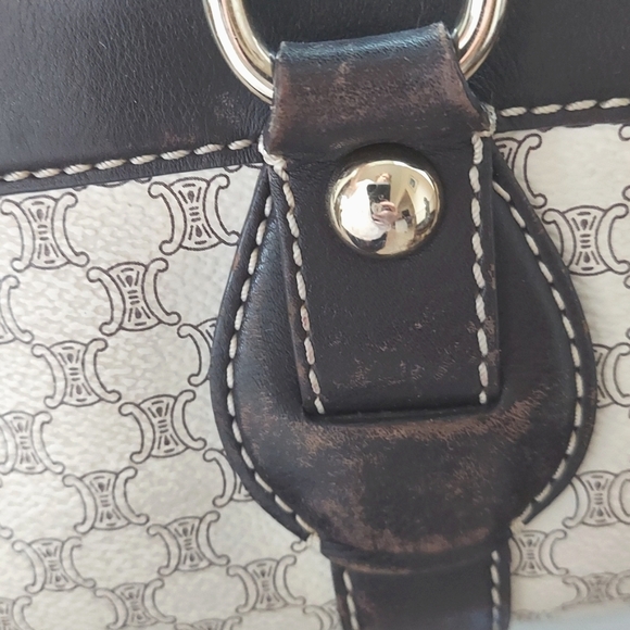 Celine Bag, Shoulder, Satchel, Monogram Print Genuine Leather Detail, Luxury - Picture 13 of 17